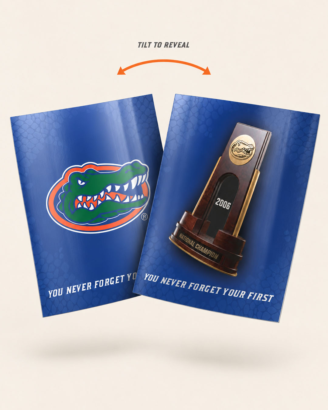 Florida Gators 2006 National Championship – 3D Gameprint