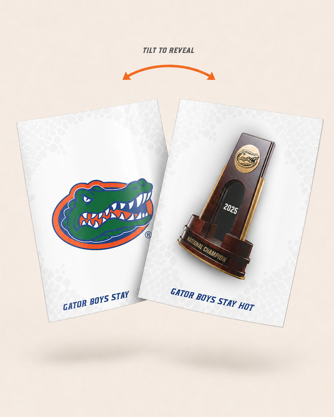 Florida Gators 2025 National Championship – 3D Gameprint