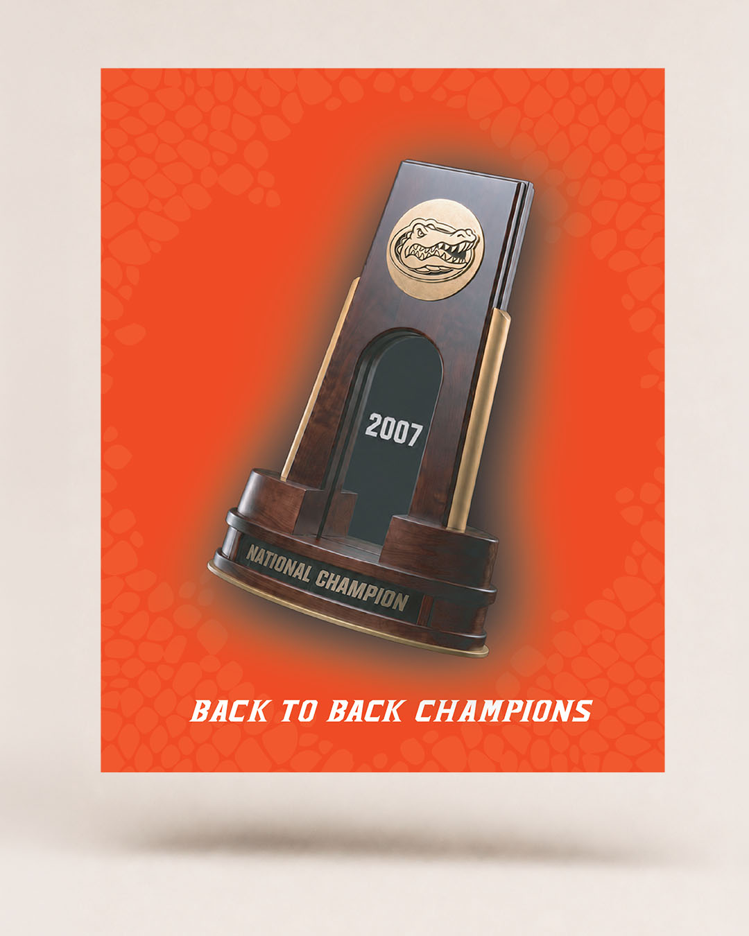 Florida Gators 2007 National Championship – 3D Gameprint