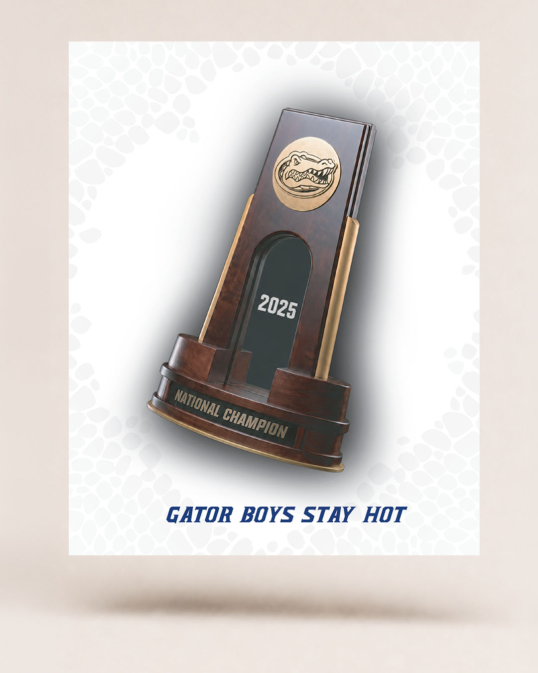 Florida Gators 2025 National Championship – 3D Gameprint