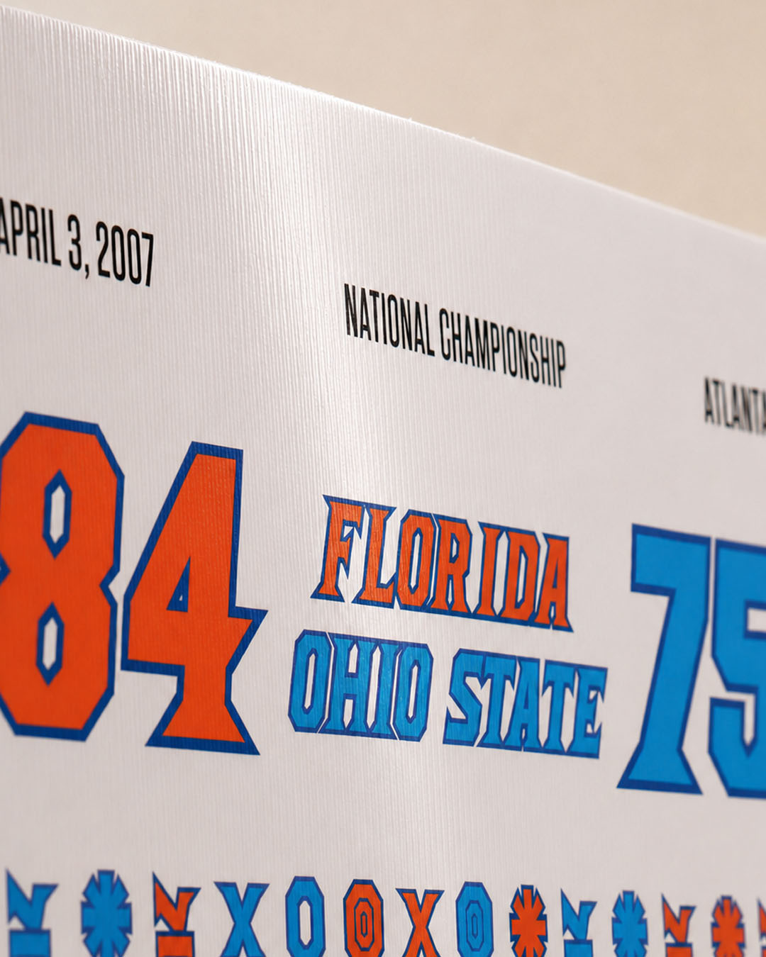 Florida Gators 2007 National Championship – 3D Gameprint