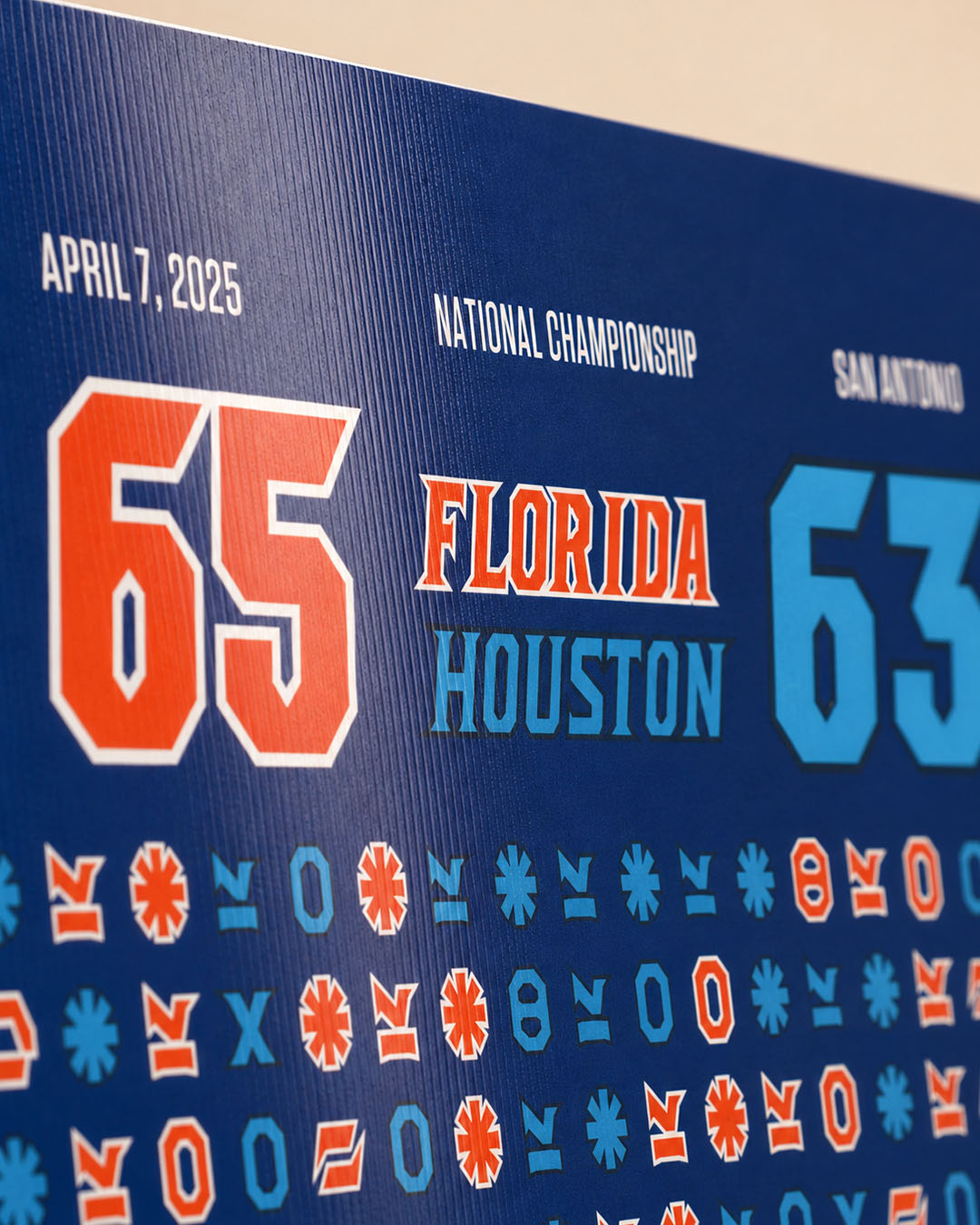 Florida Gators 2025 National Championship – 3D Gameprint