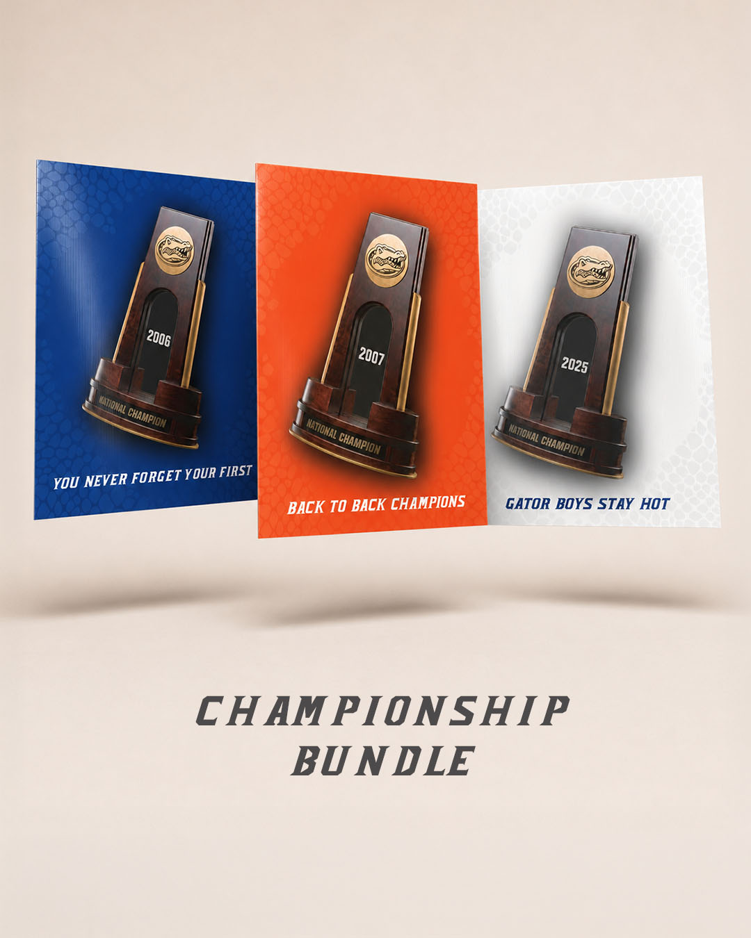 Florida Gators Championship Trilogy – 3D Print Bundle