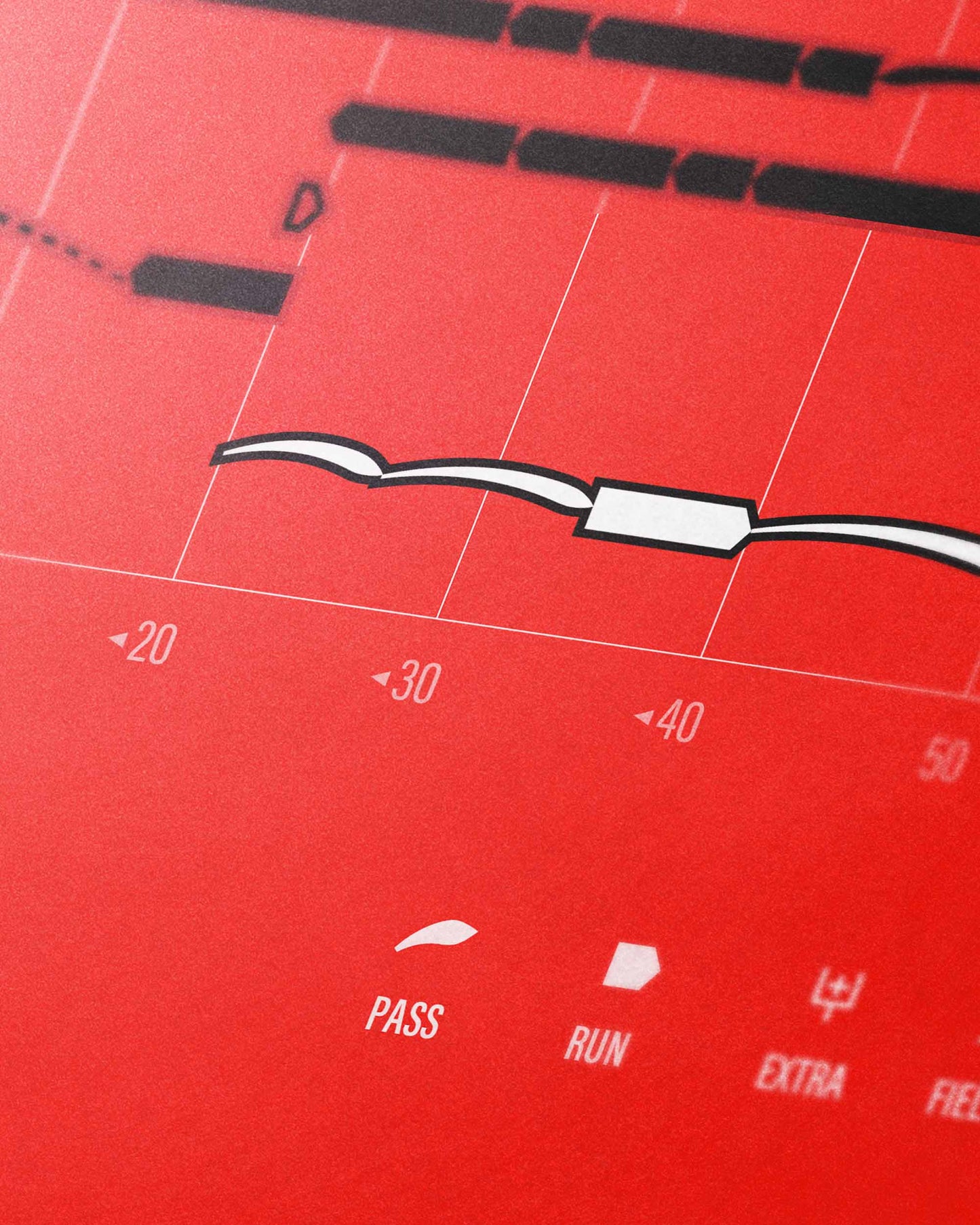 Red Raiders @ Texas A&M – The A&M Comeback (2006) — close-up detail of play-by-play design