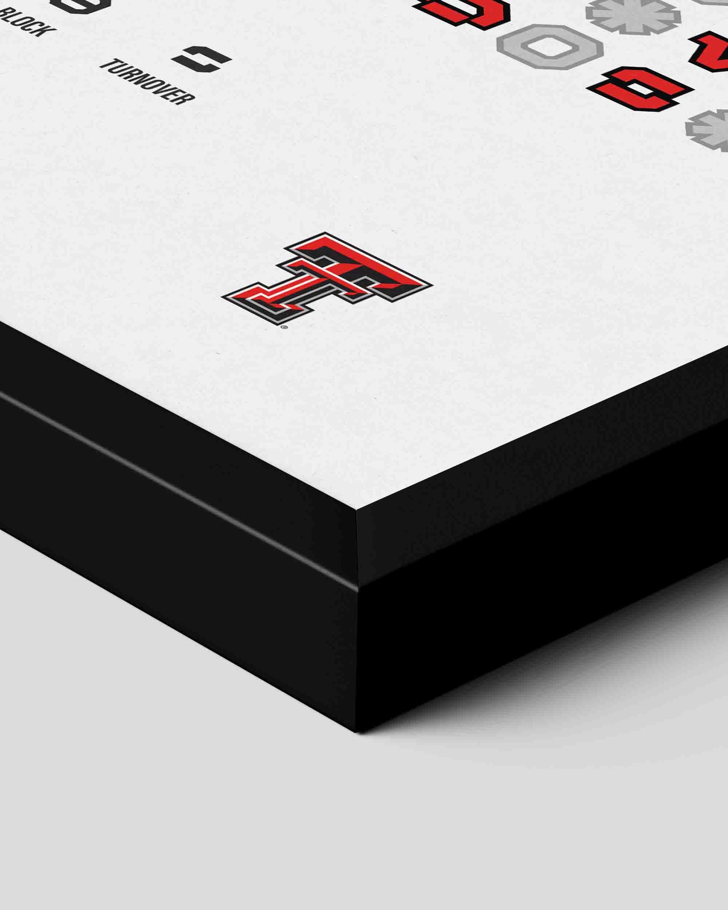Red Raiders vs. Michigan State – Final Four Fire (2019) — poster detail showing game data visualization