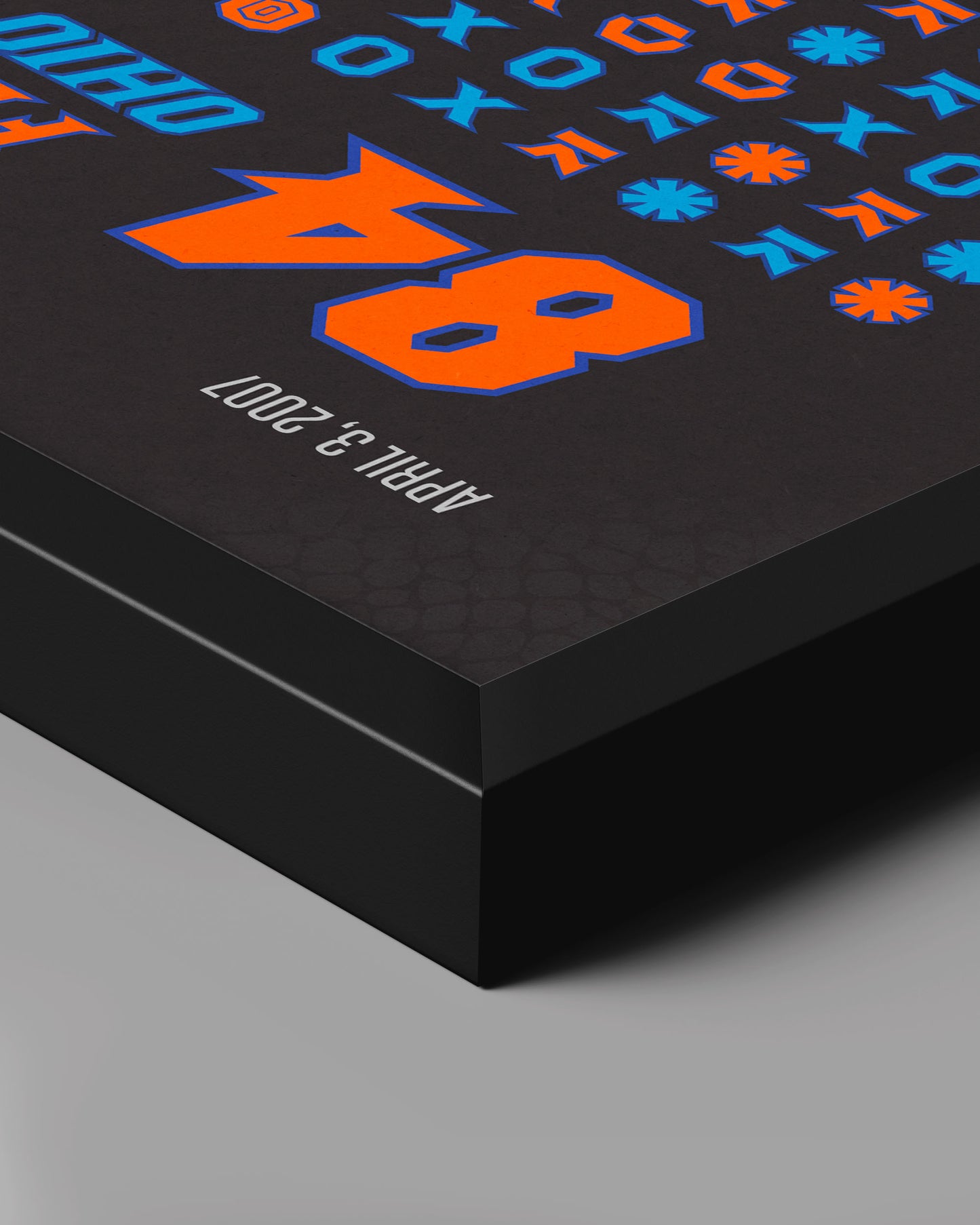 Florida Gators – 2007 Champions — poster detail showing game data visualization