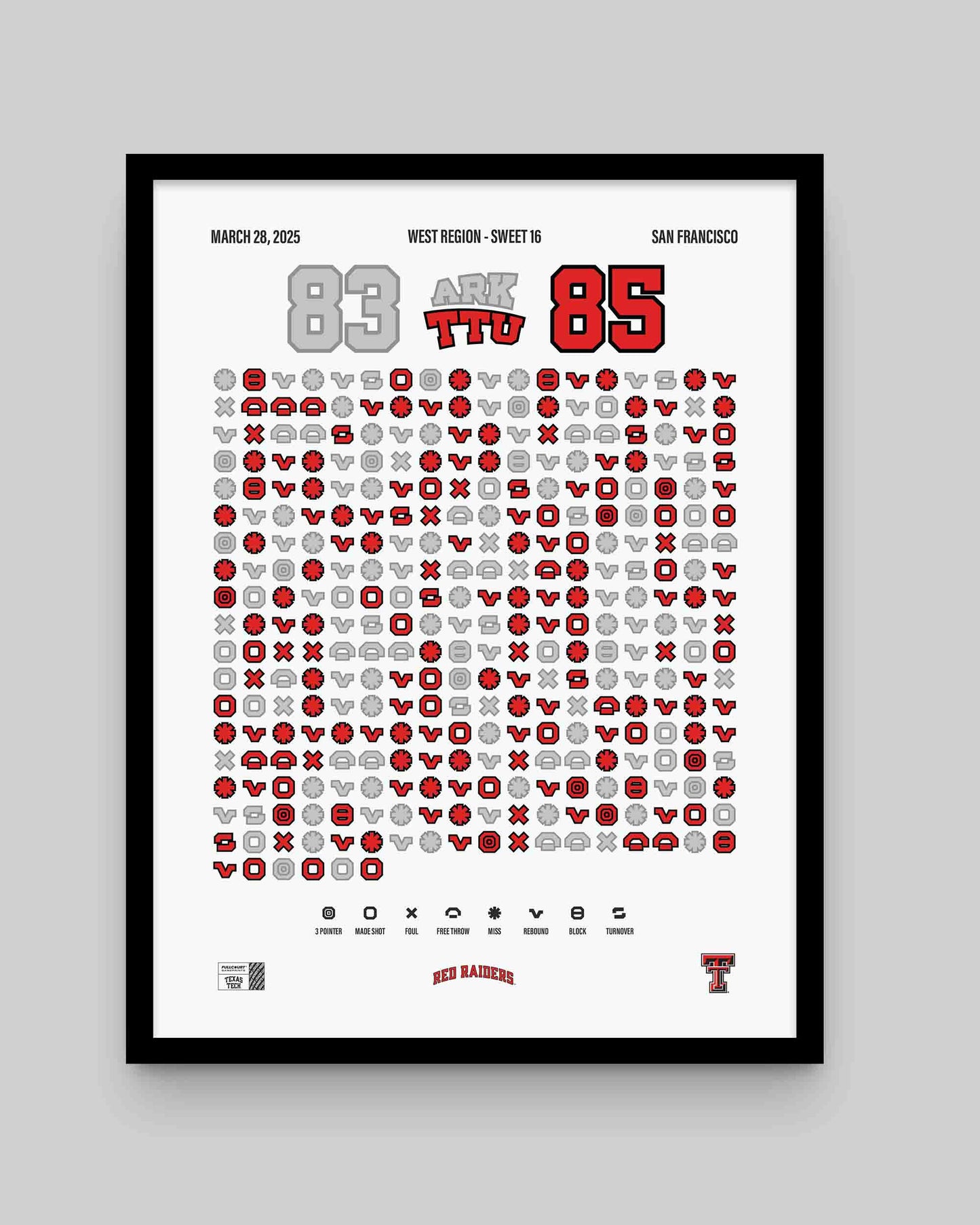 Red Raiders vs. Arkansas – Sweet 16 Statement (2025)