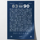 Xavier vs. Villanova (2016) — wall display lifestyle mockup